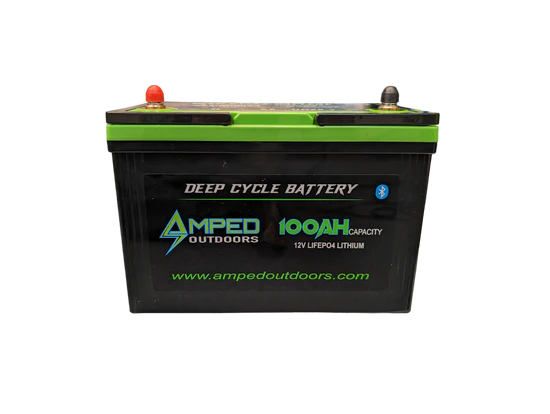 Amped Outdoors 12V 100AH Lithium Battery - Heated