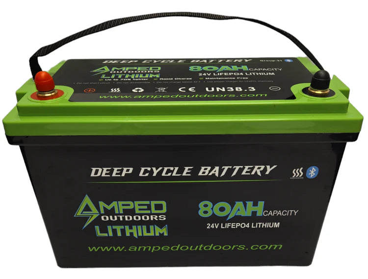 Amped Outdoors 24V 80AH Lithium Battery - Heated