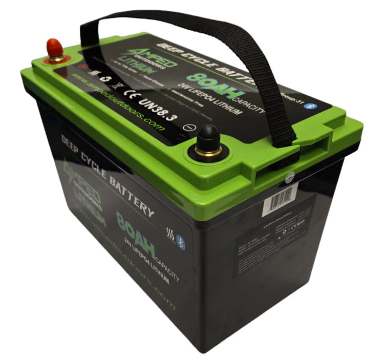 Amped Outdoors 24V 80AH Lithium Battery - Heated