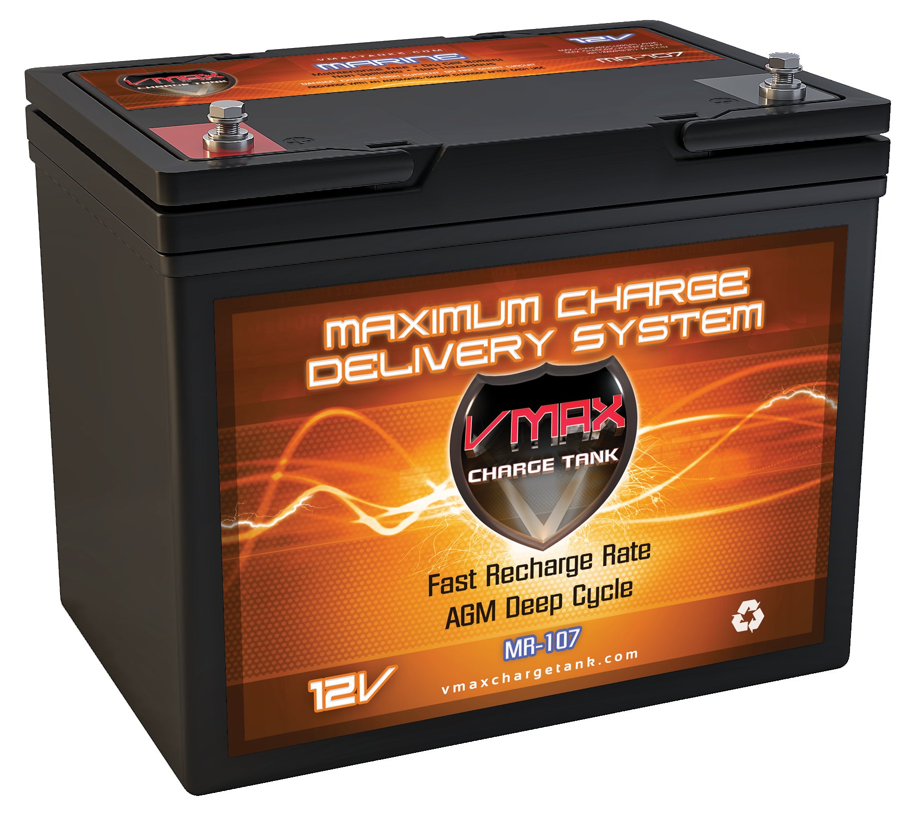 VMAX Tanks MR107-85 12V 85Ah Deep Cycle Group 24 AGM Battery