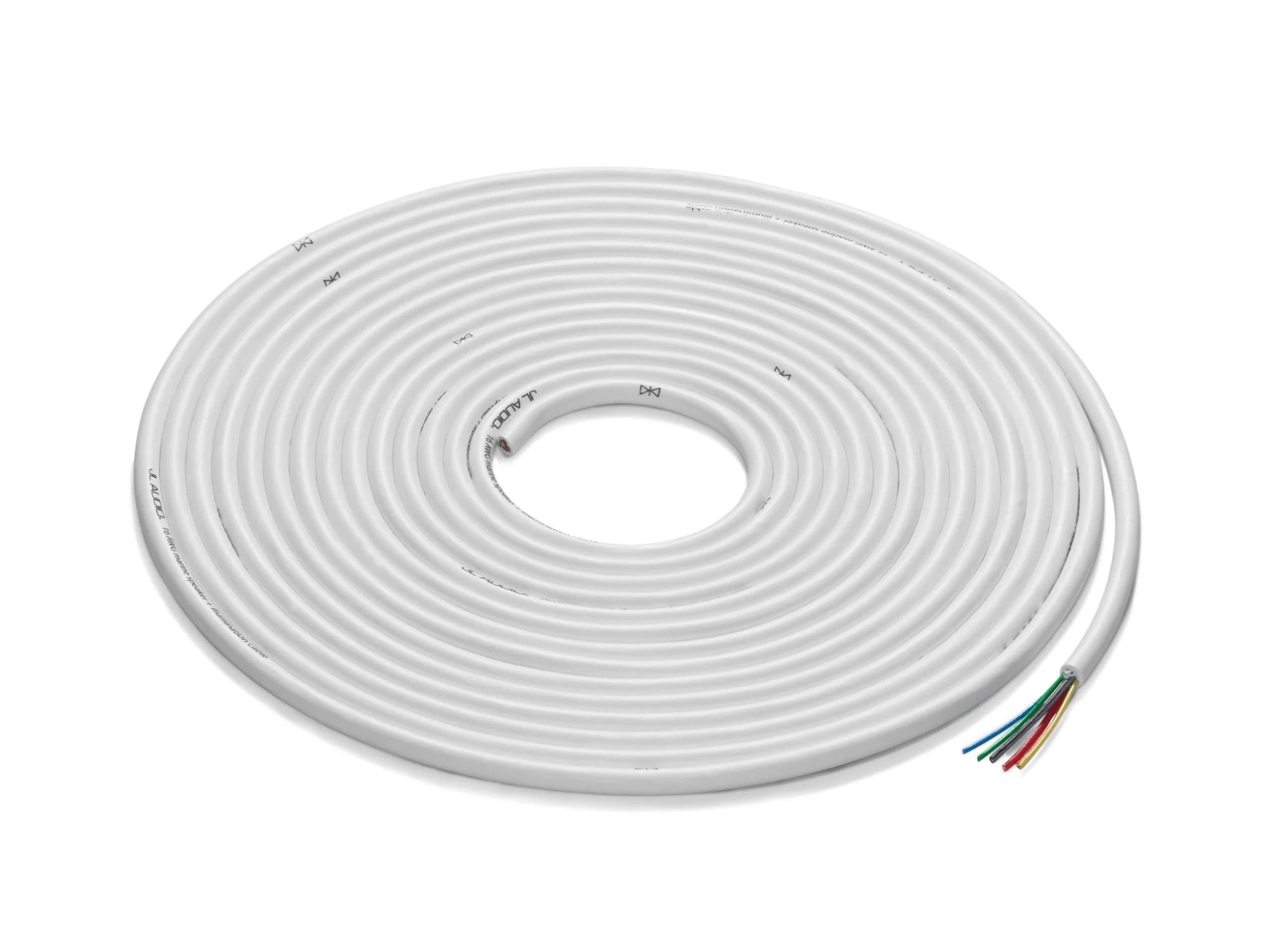 Jl Audio 25 Ft 6-conductor White Multifunction Cable