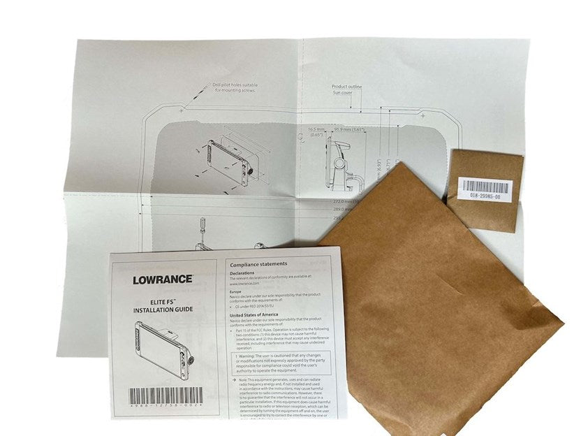Lowrance Flush Mount Kit For Elite Fs 12