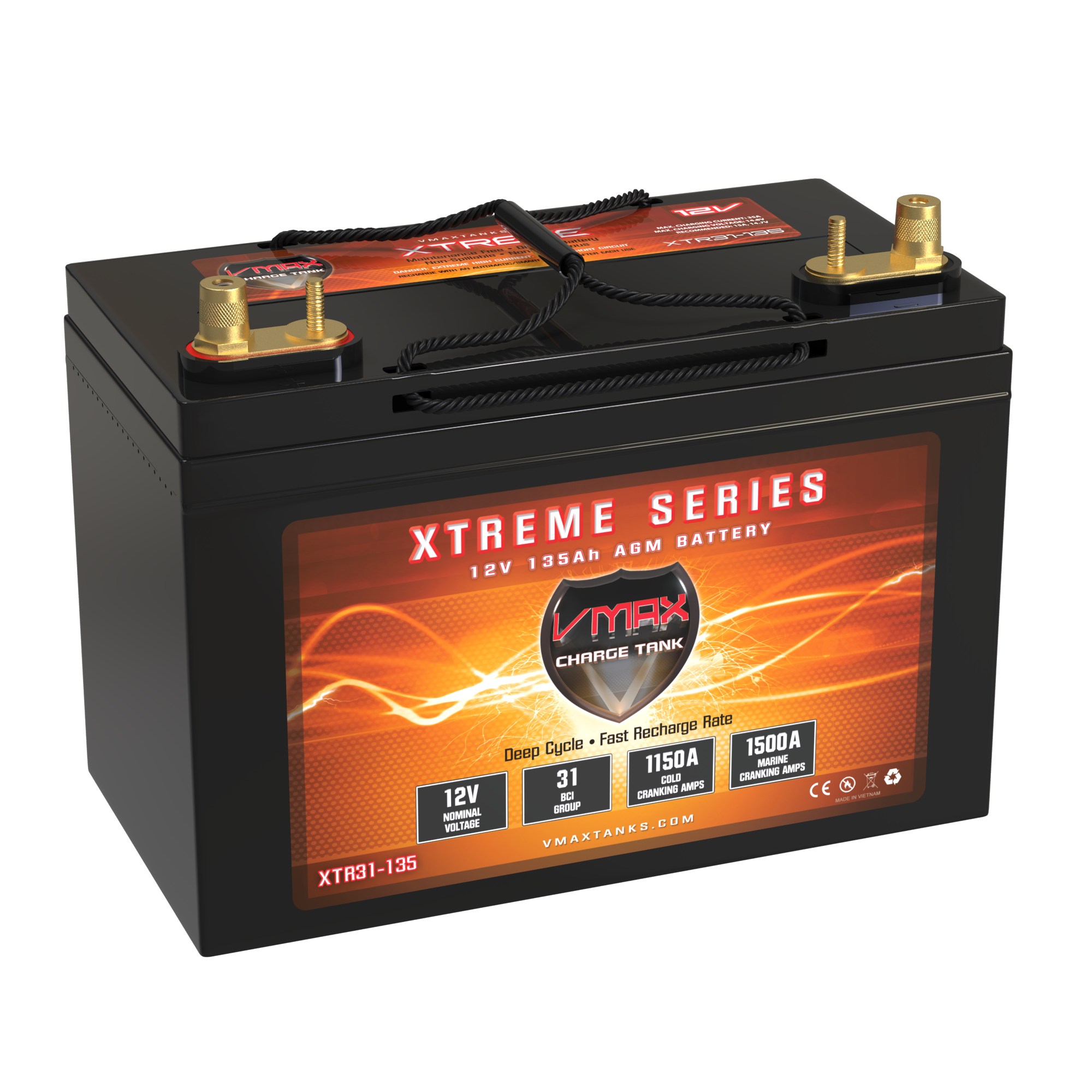 VMAX Tanks XTR31-135 12V 135AH AGM Battery