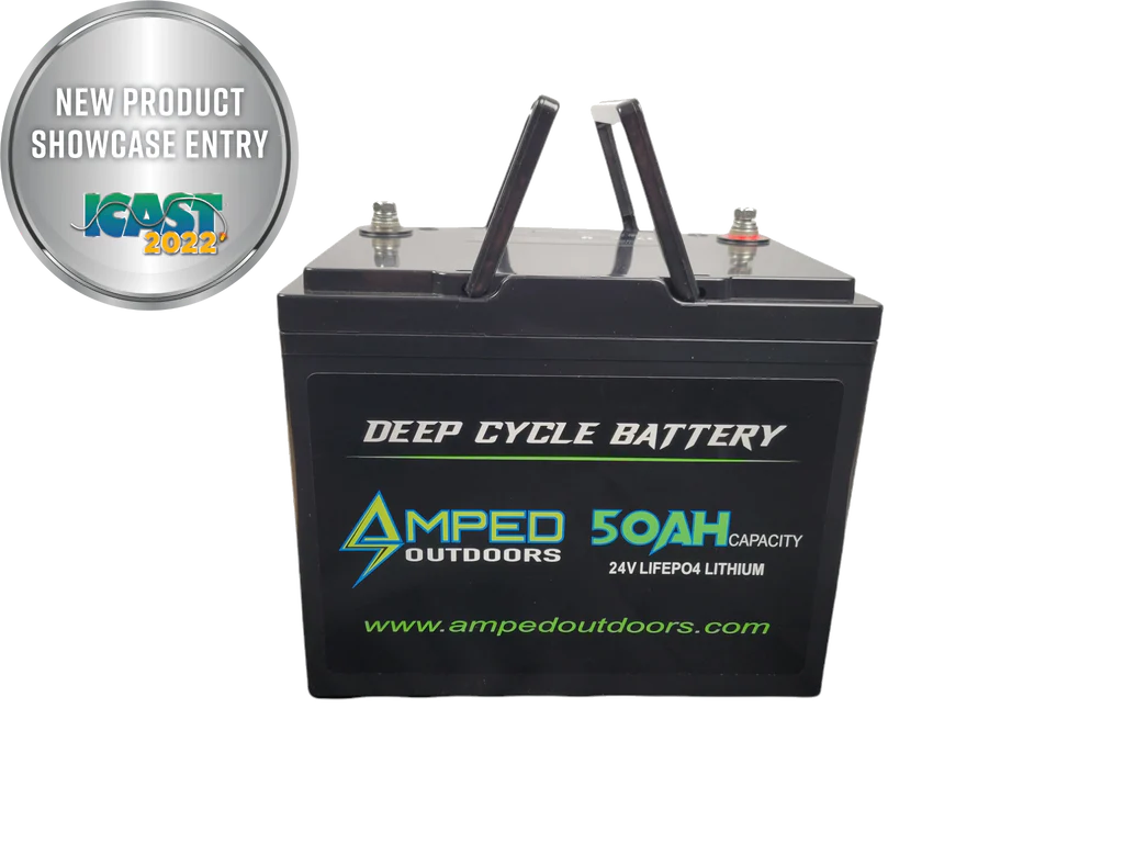 Amped Outdoors 24V 50AH Lithium Battery - Heated