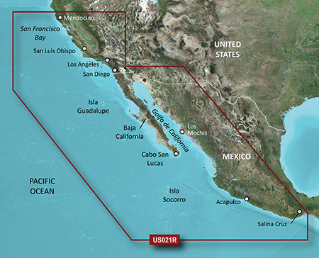 Garmin Hxus021r G3 Micro Sd California - Mexico
