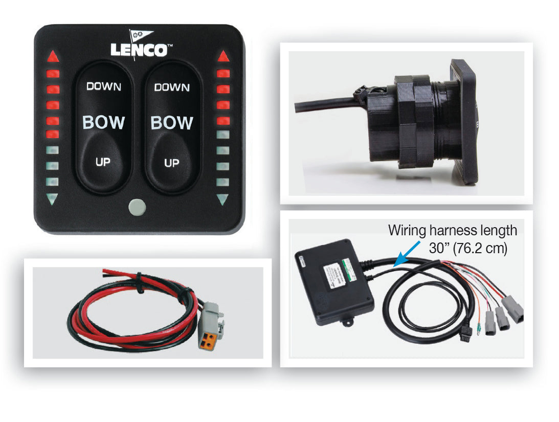 Lenco Led Two-piece Indicator Switch With Pigtail For Single Actuator Systems