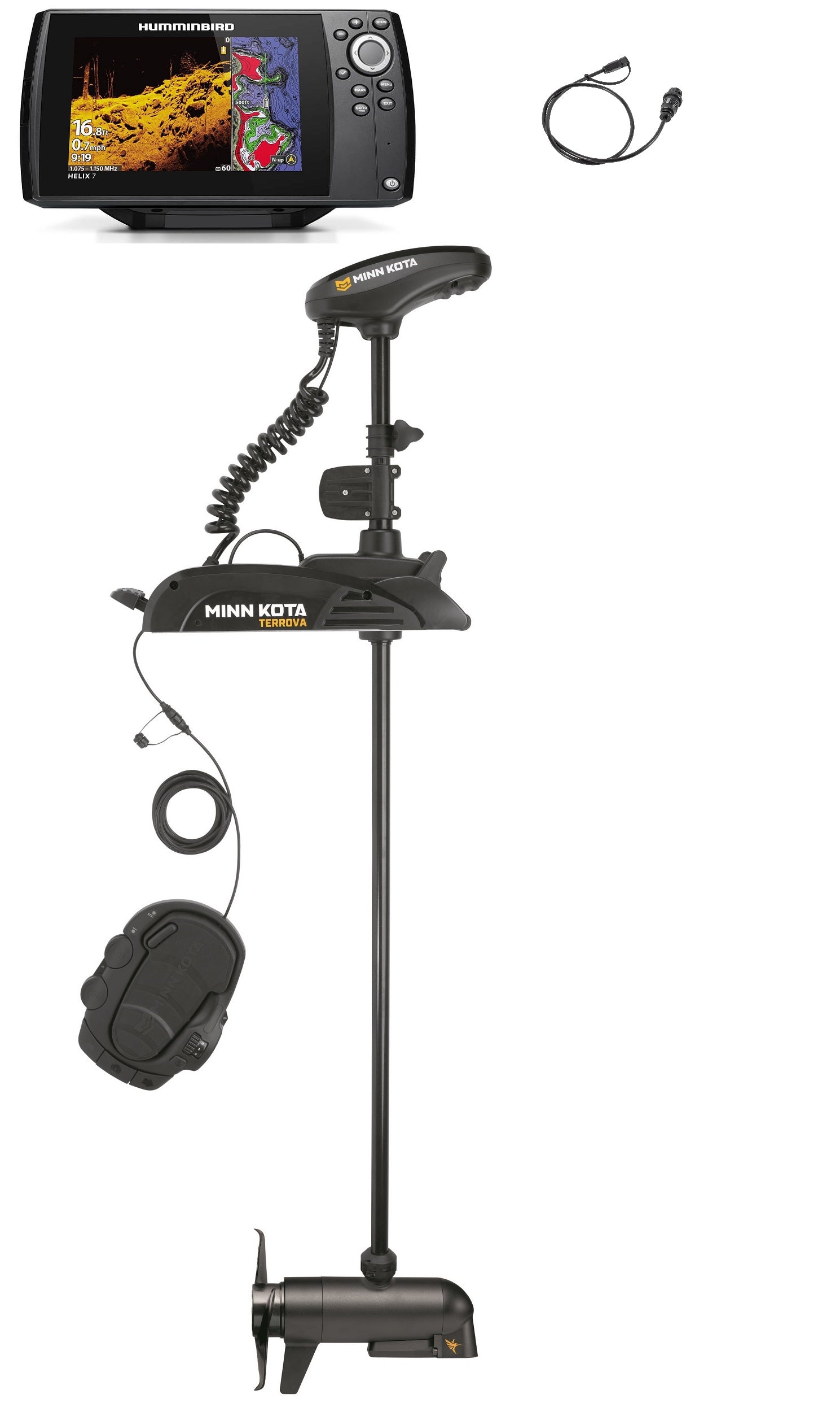 minn kota terrova 80 compatible fish finders Minn Kota Terrova Combo 80 60"" Mega Di Sonar Ipilot Helix 7 G4 Mdi Ch