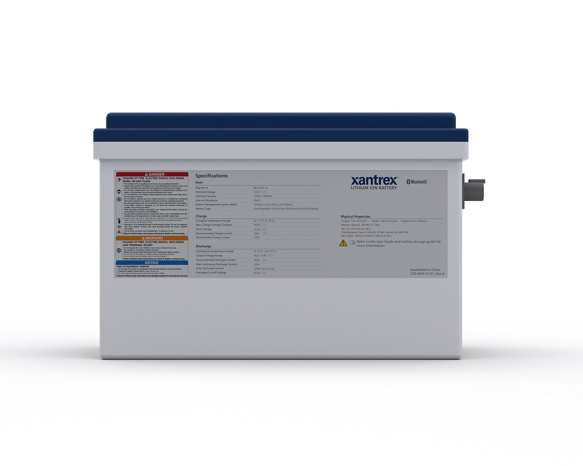 Xantrex 125ah 12v Group 31 Lithium Battery