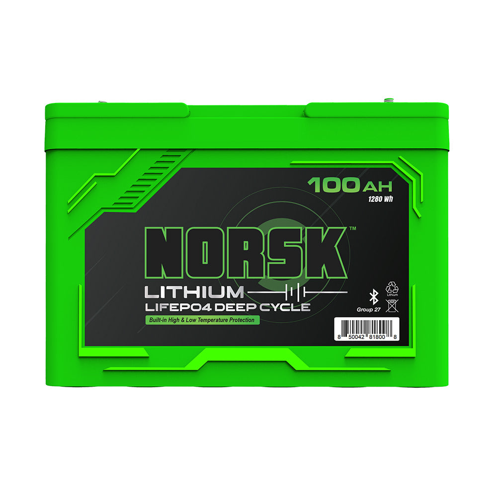 Norsk 100AH 12.8V LIFEPO4 Lithium Battery - Guardian + Heated
