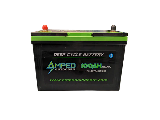 Amped Outdoors 12V 100AH Lithium Battery