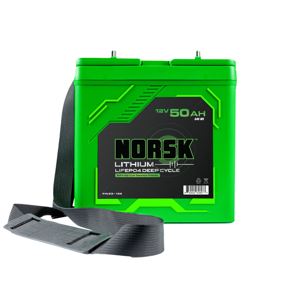Norsk 50AH 12.8V LIFEPO4 Lithium Battery – Guardian + Heated