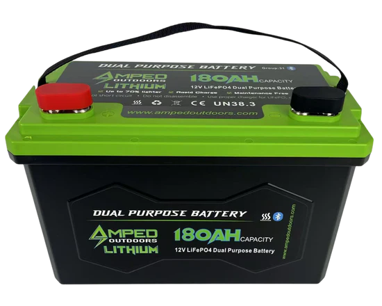 Amped Outdoors 180Ah Dual Purpose Lithium Battery