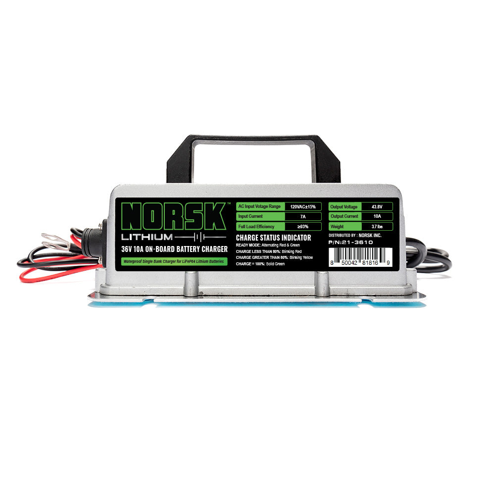 Norsk 36v Lithium Battery Charger – 10A Marine