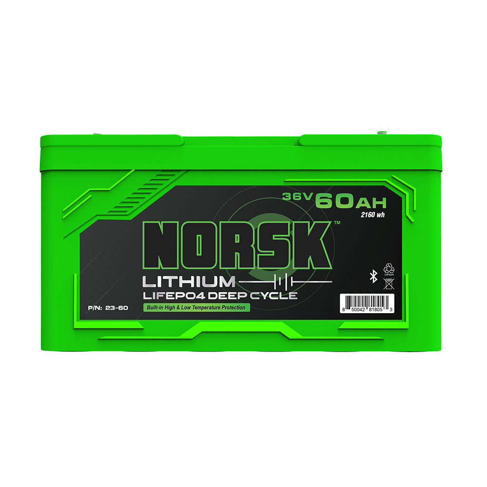 Norsk 60AH 36V LIFEPO4 Lithium Battery – Guardian + Heated