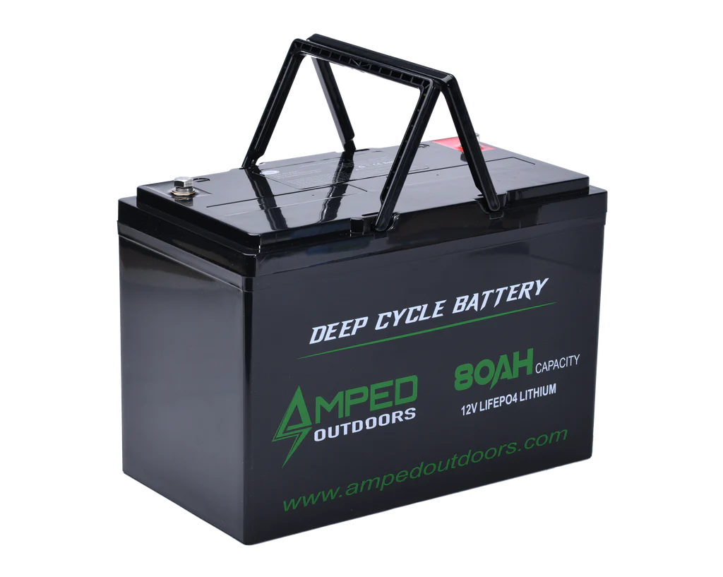 Amped Outdoors 12V 80AH Lithium Battery