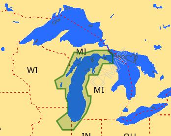 C-map M-na-d931 4d Local Lake Michigan