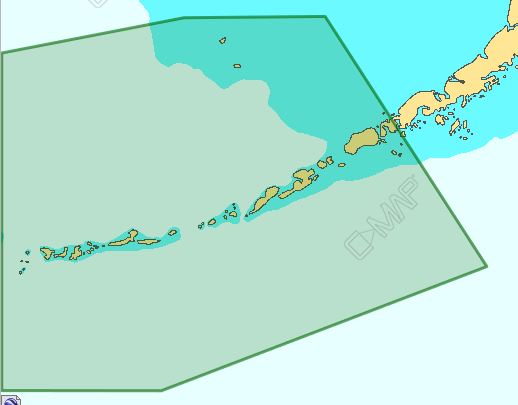 C-map M-na-d962 4d Local Unimak Pass - Attu Island