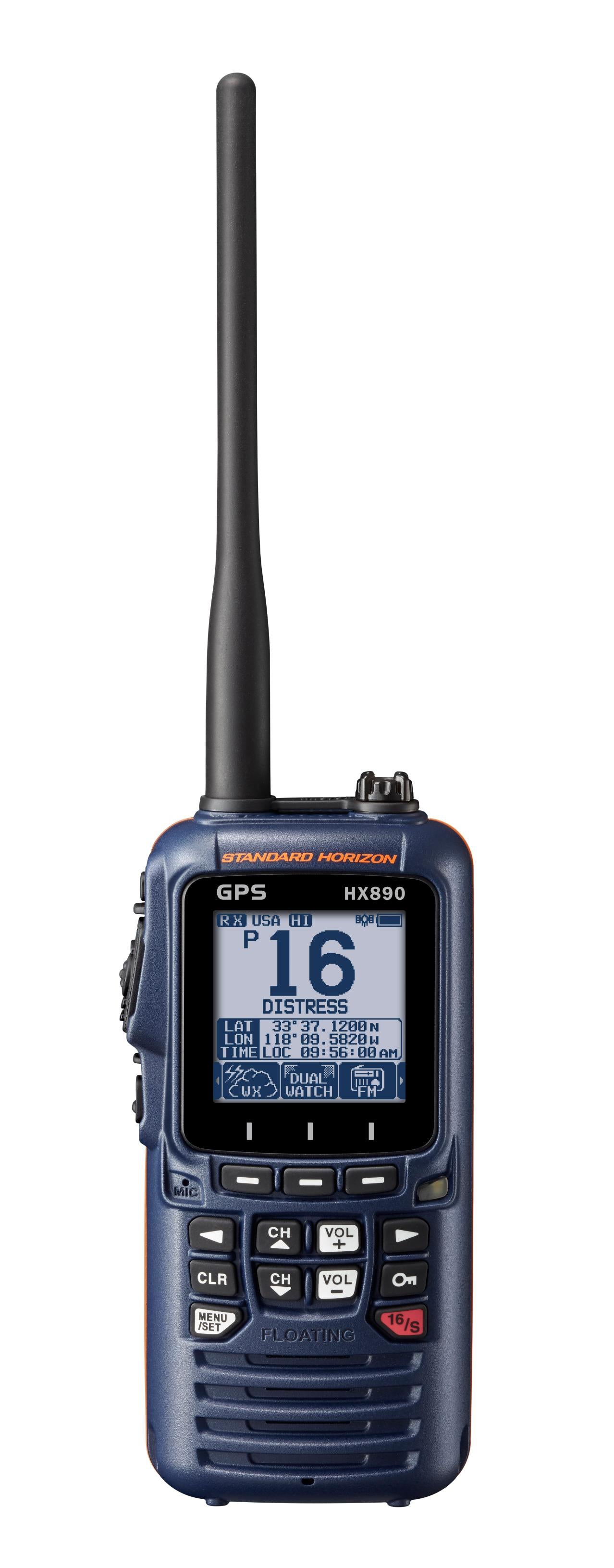 Standard Hx890nb Handheld Vhf 6w Class H Dsc Gps Navy Blue